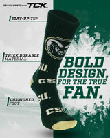 TCK socks Colorado State Rams Mayhem Crew Socks (Made in USA)
