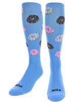 TCK socks Columbia Blue / Large Donut All-Over Tube Socks