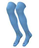 TCK socks Columbia Blue / Large TCK Dugout Over the Knee Socks For Baseball, Softball, Football Solid Team Colors