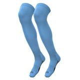 TCK socks Columbia Blue / Large TCK Dugout Over the Knee Socks For Baseball, Softball, Football Solid Team Colors