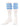 TCK socks Columbia Blue / Small Retro 3 Stripe OTC Tube Socks