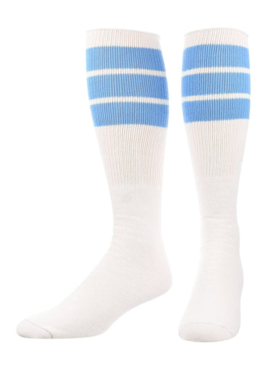 TCK socks Columbia Blue / Small Retro 3 Stripe OTC Tube Socks