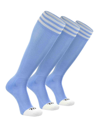 TCK socks Columbia Blue/White 3-Pack / X-Small Prosport Trio Striped Socks