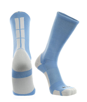 TCK socks Columbia Blue/White / Large Crew Socks Baseline 3.0 Adult Sizes Team Colors