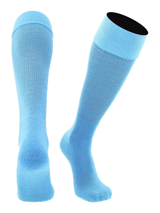 TCK socks Columbia Blue / X-Large Soccer Socks Youth Toddler Adult Fold Down Top MS Multisport Tube Socks