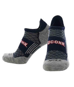TCK socks Connecticut Huskies / Large UConn Huskies Tour No Show Tab Socks - Made in USA