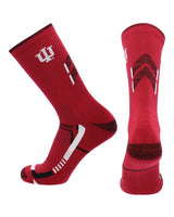 TCK socks Crimson/Black / Large Indiana Hoosiers Socks University of Indiana Hoosiers Champion Crew Socks