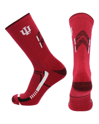 TCK socks Crimson/Black / Large Indiana Hoosiers Socks University of Indiana Hoosiers Champion Crew Socks