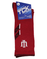 TCK socks Crimson/Black / Large Indiana Hoosiers Socks University of Indiana Hoosiers Champion Crew Socks