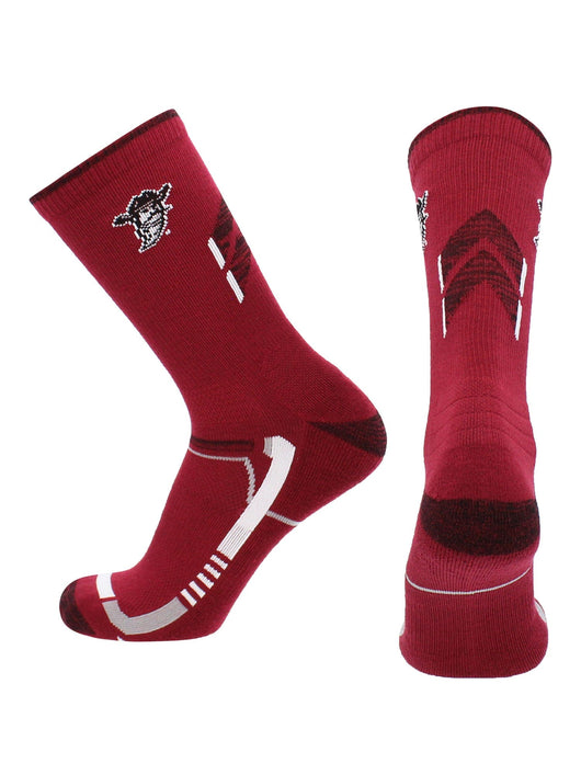 TCK socks Crimson/Black / Large New Mexico State Aggies Socks New Mexico State University Aggies Champion Crew Socks