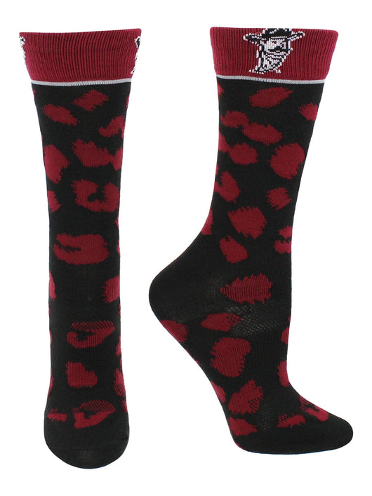 TCK socks Crimson/Black / Medium New Mexico State Aggies Socks Womens Savage Crew Socks