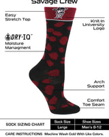 TCK socks Crimson/Black / Medium New Mexico State Aggies Socks Womens Savage Crew Socks