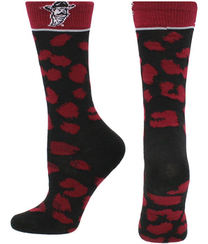 TCK socks Crimson/Black / Medium New Mexico State Aggies Socks Womens Savage Crew Socks