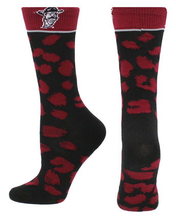 TCK socks Crimson/Black / Medium New Mexico State Aggies Socks Womens Savage Crew Socks