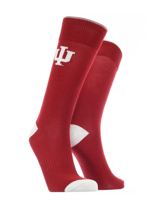 TCK socks Crimson/White / Large Indiana Hoosiers Dress Socks Dean's List Crew Length Socks