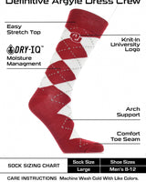 TCK socks Crimson/White / Large Oklahoma Sooners Argyle Dress Socks – Collegiate Crew