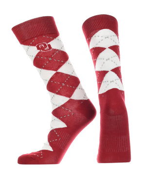 TCK socks Crimson/White / Large Oklahoma Sooners Argyle Dress Socks – Collegiate Crew