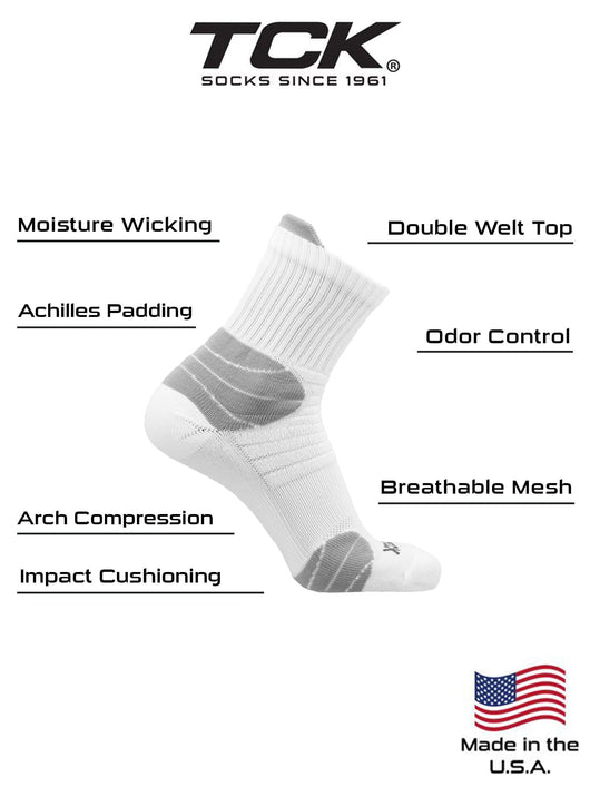 TCK socks Crossover Multi-Sport Quarter Crew Socks