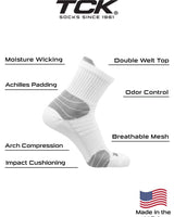 TCK socks Crossover Multi-Sport Quarter Crew Socks