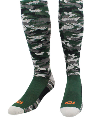 TCK socks Dark Green Camo / Large Elite Performance Camo Over The Calf Socks