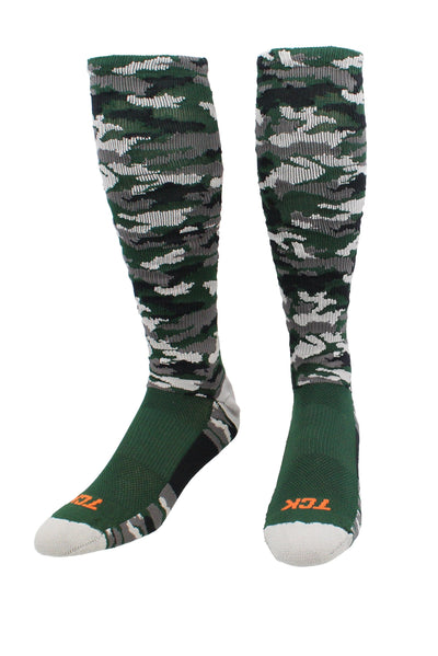 TCK socks Dark Green Camo / Large Elite Performance Camo Over The Calf Socks