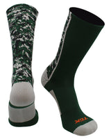 TCK socks Dark Green / Large Digital Camo Crew Socks