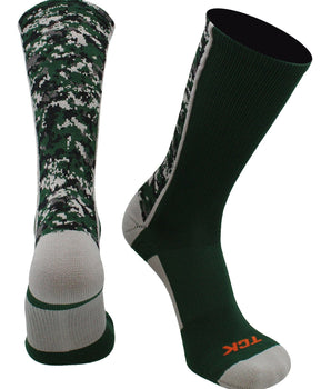 TCK socks Dark Green / Large Digital Camo Crew Socks