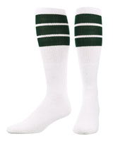 TCK socks Dark Green / Small Retro 3 Stripe OTC Tube Socks