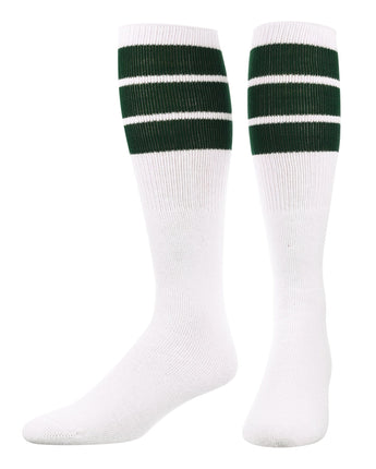 TCK socks Dark Green / Small Retro 3 Stripe OTC Tube Socks
