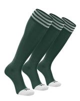 TCK socks Dark Green/White 3-Pack / X-Small Prosport Trio Striped Socks