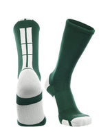 TCK socks Dark Green/White / X-Large Crew Socks Baseline 3.0 Adult Sizes Team Colors
