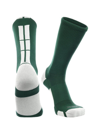 TCK socks Dark Green/White / X-Large Crew Socks Baseline 3.0 Adult Sizes Team Colors