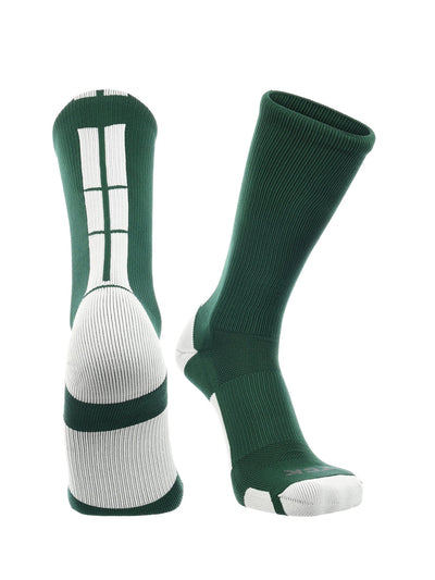 TCK socks Dark Green/White / X-Large Crew Socks Baseline 3.0 Adult Sizes Team Colors