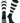 TCK socks Dark Green/White / X-Large Hoop Striped Rugby Socks