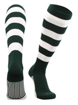 TCK socks Dark Green/White / X-Large Hoop Striped Rugby Socks