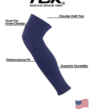 TCK socks Defender Padded Knit Leg Sleeves Over the Knee