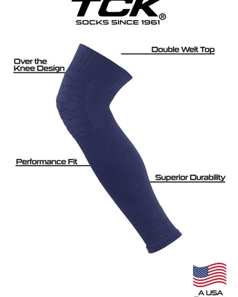 TCK socks Defender Padded Knit Leg Sleeves Over the Knee