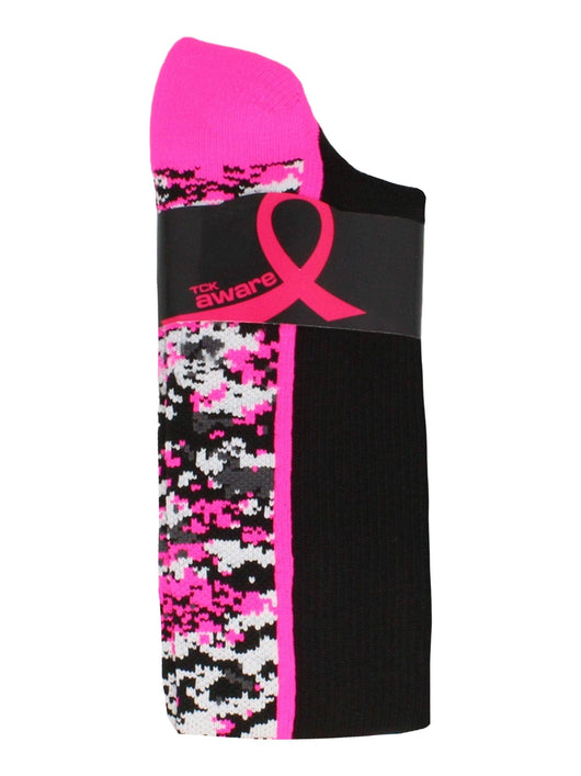 TCK socks Digital Camo Aware Over the Calf Socks Pink Ribbon Softball Soccer Football