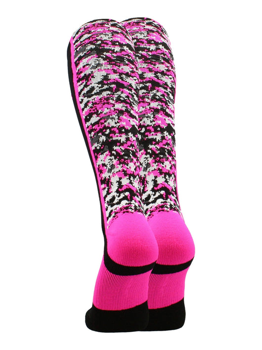 TCK socks Digital Camo Aware Over the Calf Socks Pink Ribbon Softball Soccer Football