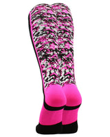 TCK socks Digital Camo Aware Over the Calf Socks Pink Ribbon Softball Soccer Football