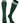 TCK socks Dk Green White / Large Euro Style 3 Stripe Soccer Socks With Fold Down Top