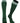 TCK socks Dk Green White / Large Euro Style 3 Stripe Soccer Socks With Fold Down Top