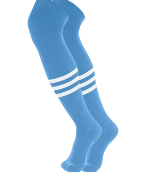 TCK socks Dugout Striped Over the Knee Baseball Socks Pattern B