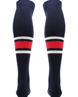 TCK socks Dugout Striped Over the Knee Baseball Socks Pattern E