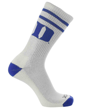 NCAA Vintage College Striped Socks - Duke Blue Devils (Large)