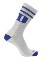 NCAA Vintage College Striped Socks - Duke Blue Devils (Large)