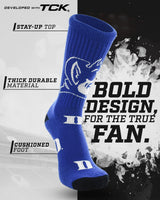 Duke Blue Devils Mayhem Crew Socks (Made in USA)