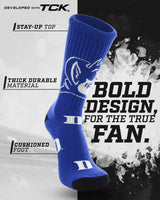 TCK socks Duke Blue Devils Mayhem Crew Socks (Made in USA)