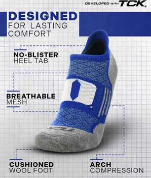 TCK socks Duke Blue Devils Tour No Show Tab Socks - Made in USA