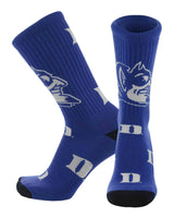 TCK socks Duke Royal/White / Large Duke Blue Devils Mayhem Crew Socks (Made in USA)